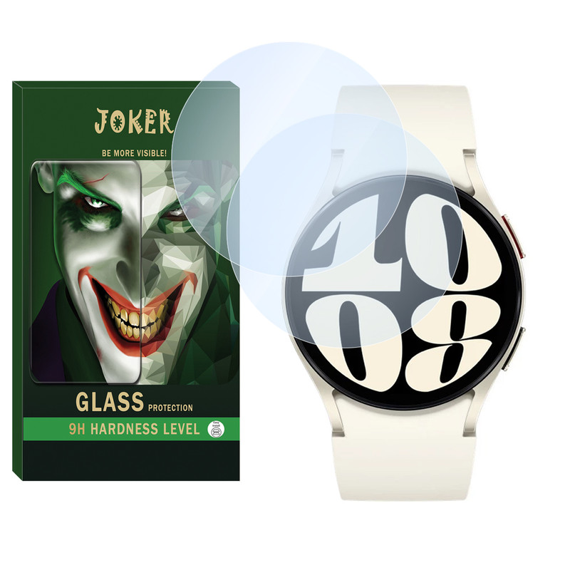 محافظ صفحه نمایش شیشه‌ای جوکر مدل SH-JK مناسب برای ساعت هوشمند سامسونگ Galaxy watch 6 44mm بسته دو عددی