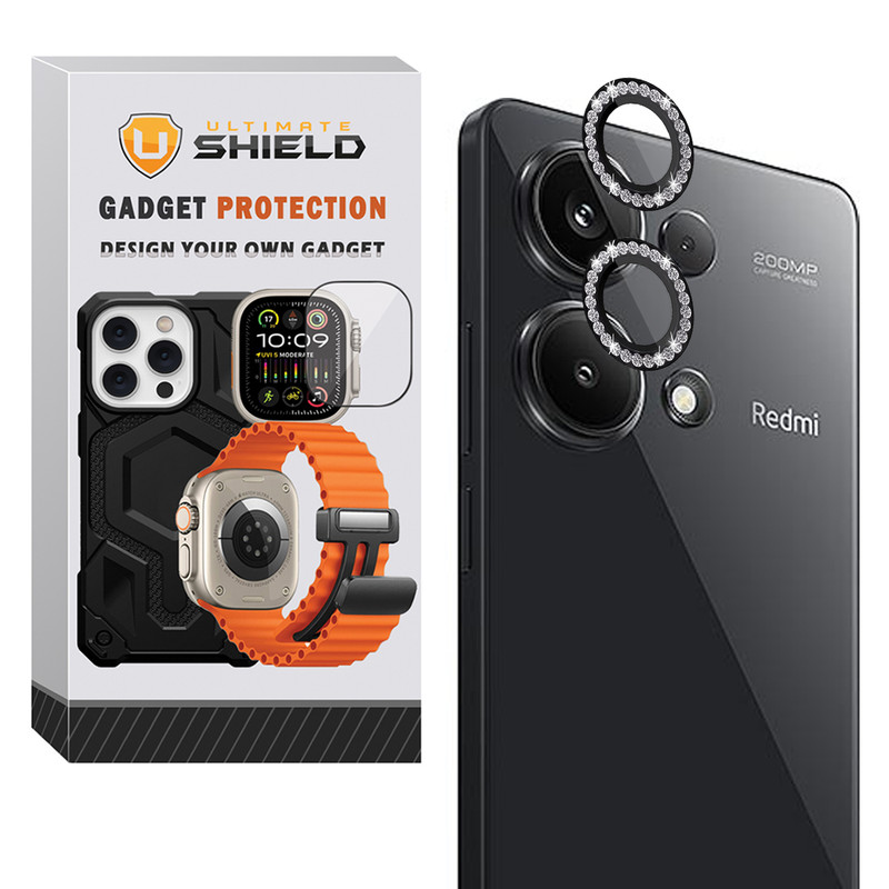 محافظ لنز دوربین رینگی آلتیمیت شیلد مدل Ring-Diamond-UL مناسب برای گوشی موبایل شیائومی Redmi Note 13 Pro 4G