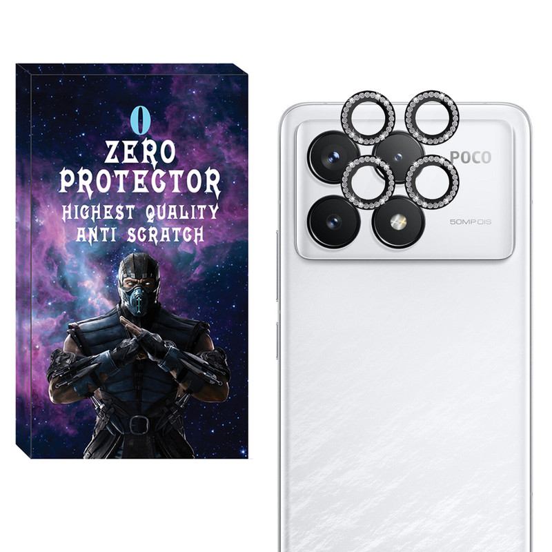 محافظ لنز دوربین رینگی زیرو مدل Ring-Diamond-ZR مناسب برای گوشی موبایل شیائومی Poco F6 Pro