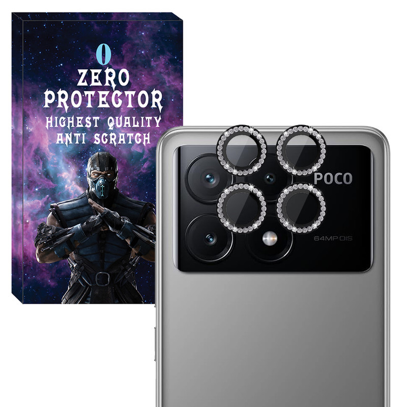 محافظ لنز دوربین رینگی زیرو مدل Ring-Diamond-ZR مناسب برای گوشی موبایل شیائومی Poco X6 Pro