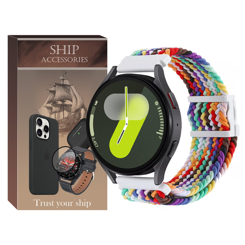 بند شیپ مدل Braided Magnet SH مناسب برای ساعت هوشمند سامسونگ Galaxy Watch 4/5/6/7/FE سایز 40/43/44/46/47 میلی متری
