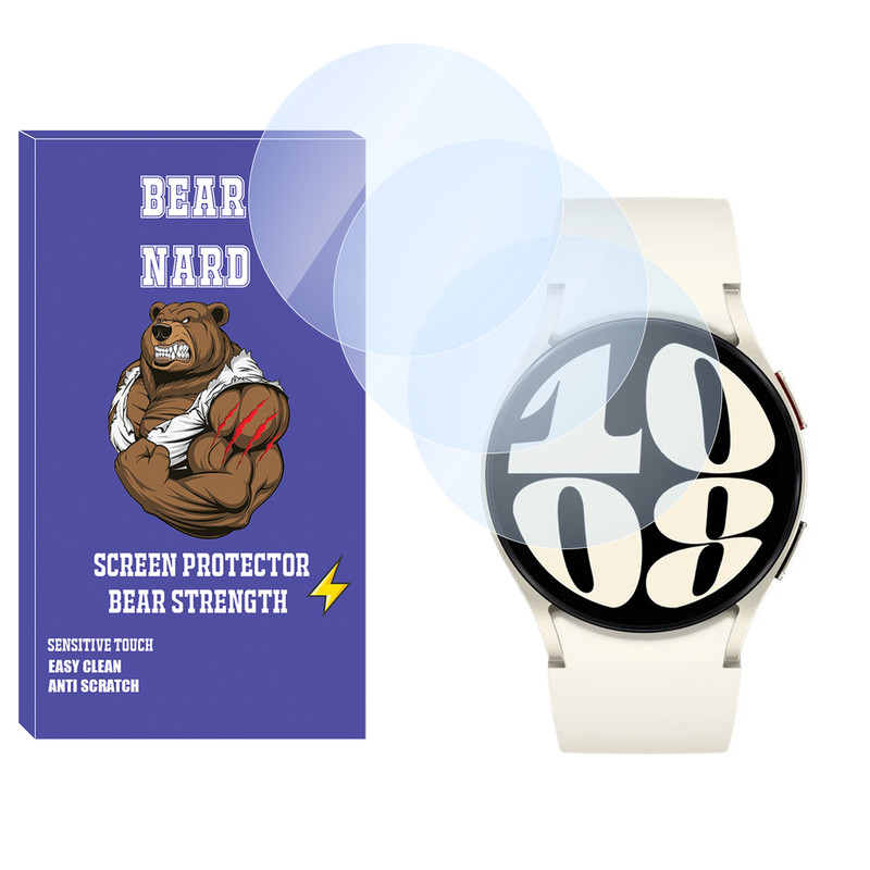 محافظ صفحه نمایش شیشه‌ای برنارد مدل SH-BR مناسب برای ساعت هوشمند سامسونگ Galaxy watch 6 44mm بسته سه عددی