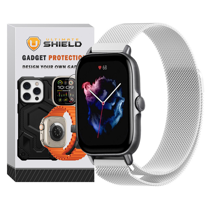 بند آلتیمیت شیلد مدل Milanese_Loop UL مناسب برای ساعت هوشمند آمیزفیت GTS / GTS 2 / GTS 2 Mini / GTS 2E / GTS 3