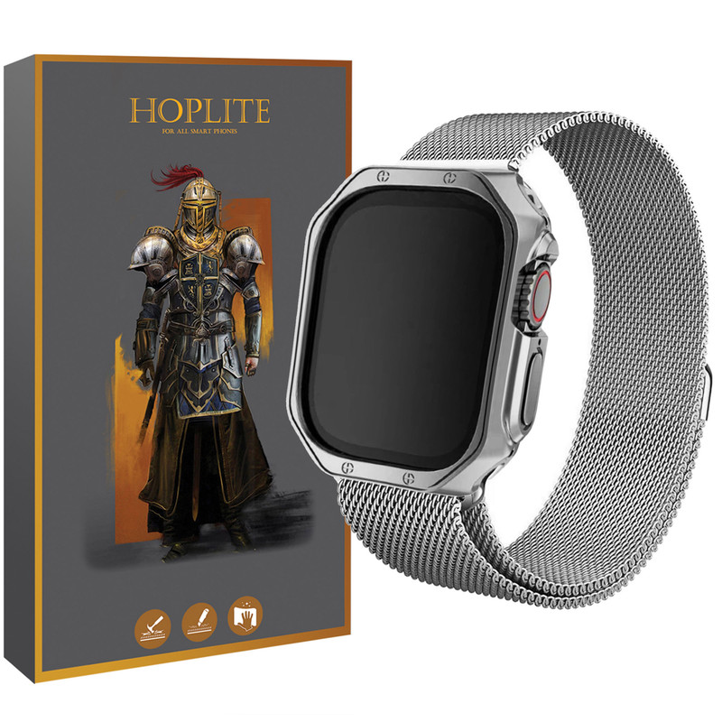 بند هاپلایت مدل Milanese LUX HL مناسب برای ساعت هوشمند ویرفیت HK8 Pro max / HK9 Ultra 2 / T900 ultra به همراه کاور