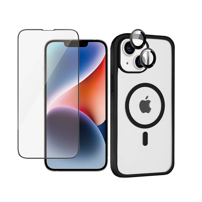 کاور آلتیمیت شیلد مدل Magsafe BRD RngFl مناسب برای گوشی موبایل اپل iPhone 15 به همراه محافظ لنز دوربین و محافظ صفحه نمایش