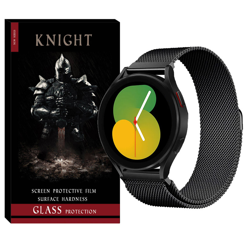 بند نایت مدل Milanese مناسب برای ساعت هوشمند سامسونگ Galaxy Watch Active 1 / Active 2 40mm / Active 2 44mm / Watch 3 41mm / Galaxy Watch 4 40mm / watch 4 42mm / watch 4 44mm / watch 4 46mm