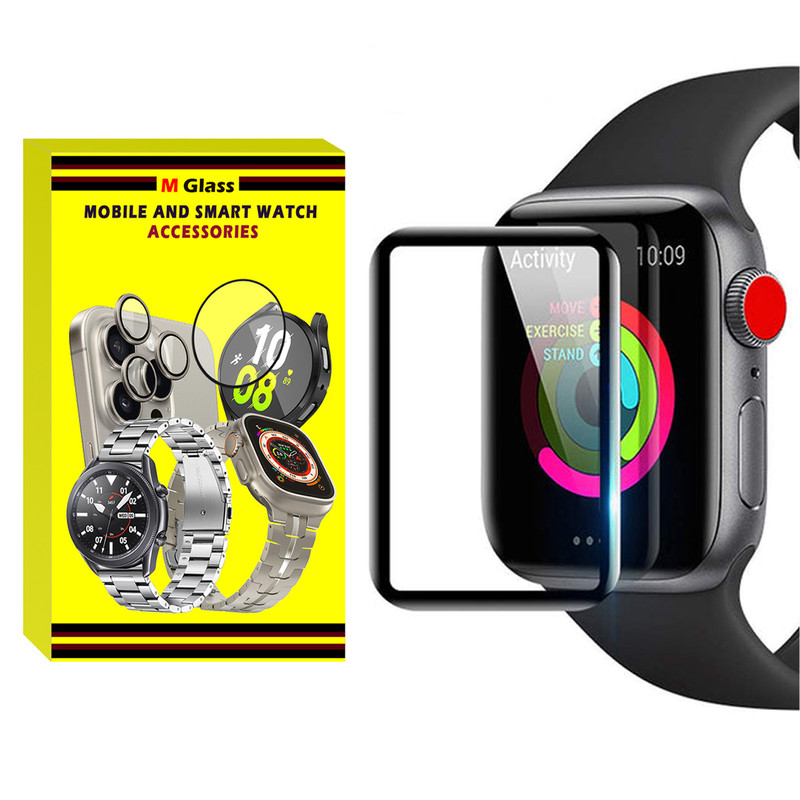 محافظ صفحه نمایش ام‌گلس مدل Film Protector MG مناسب برای اپل واچ سری 7 سایز 45 میلی متری