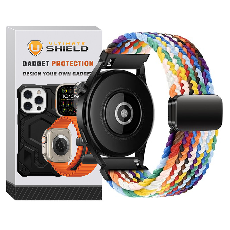 بند آلتیمیت شیلد مدل Braided Magsolo Mix TW مناسب برای ساعت هوشمند میبرو Lite 2 / Lite 3 / Lite 3 Pro 22mm