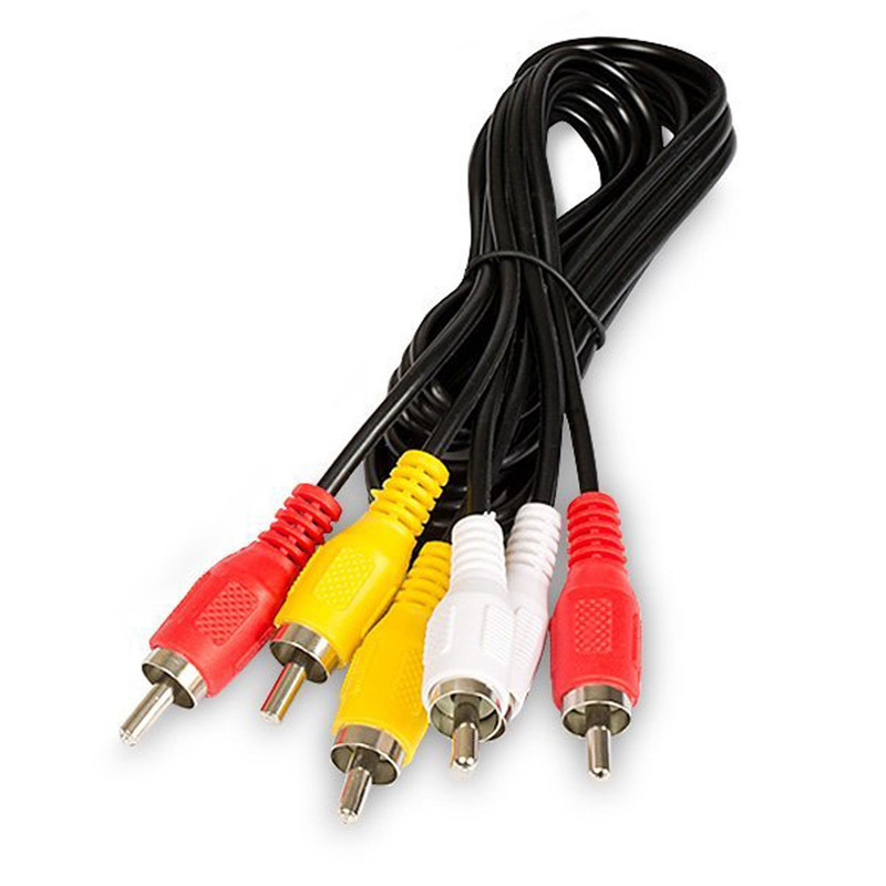 کابل تبدیل 3 جک RCA به 3 جک RCA کد NANO1 طول1.5 متر