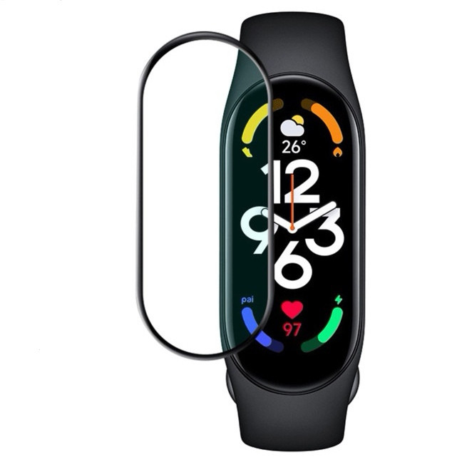 محافظ صفحه نمایش مدل pmma مناسب برای ساعت هوشمند شیائومی Mi band 7