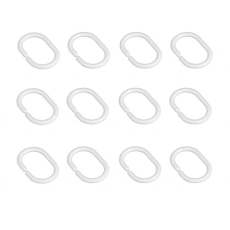 گیره پرده حمام دلفین کد BV-12 بسته 12 عددی 