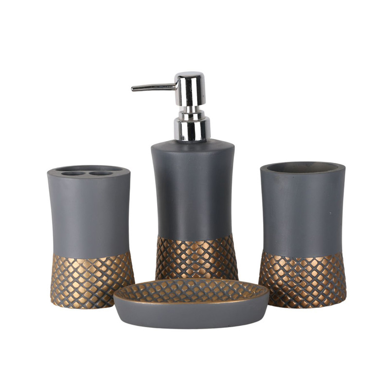 ست سرویس بهداشتی 4 پارچه دلفین مدل 001-Dgr