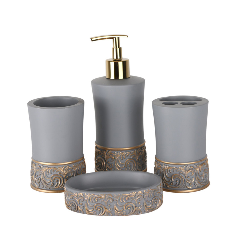 ست سرویس بهداشتی 4 پارچه دلفین مدل 010-Gr