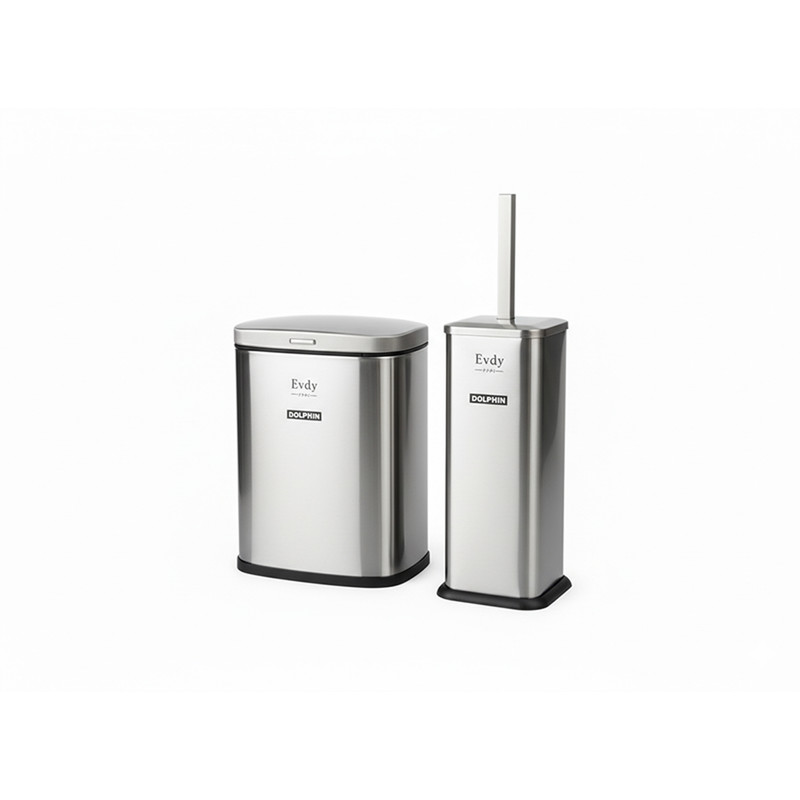 ست سطل و فرچه دلفین مدل دیواری کد Wbr-007