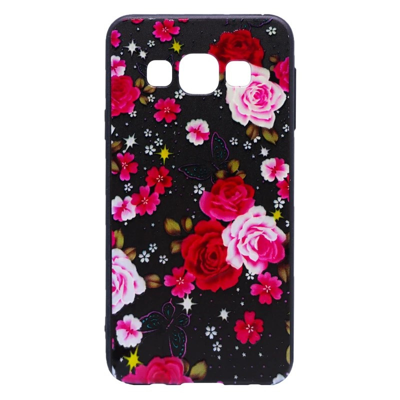 کاور طرح Red Flower مدل T-01 مناسب برای گوشی موبایل سامسونگ Galaxy A700 / A72015