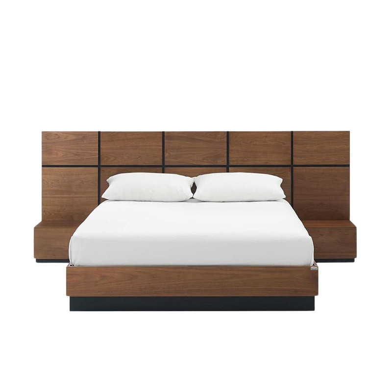 تخت خواب ملامینه دونفره هیراد مدل Z126 سایز 240×210 سانتی متر