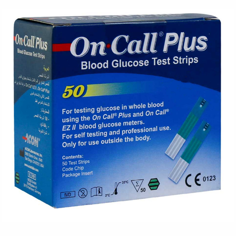 نوار تست قند خون آن کال پلاس مدل 01 بسته 50 عددی