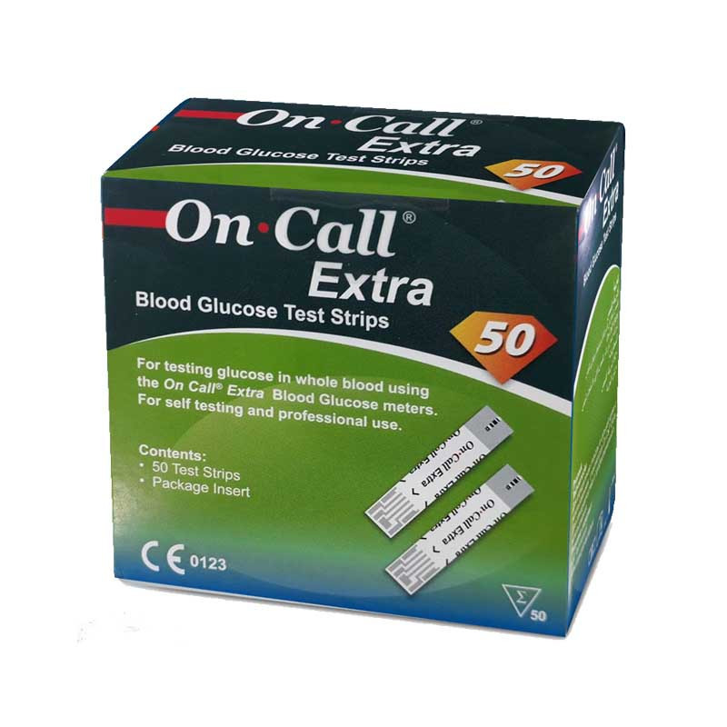 نوار تست قند خون آن کال اکسترا مدل 01 بسته 50 عددی