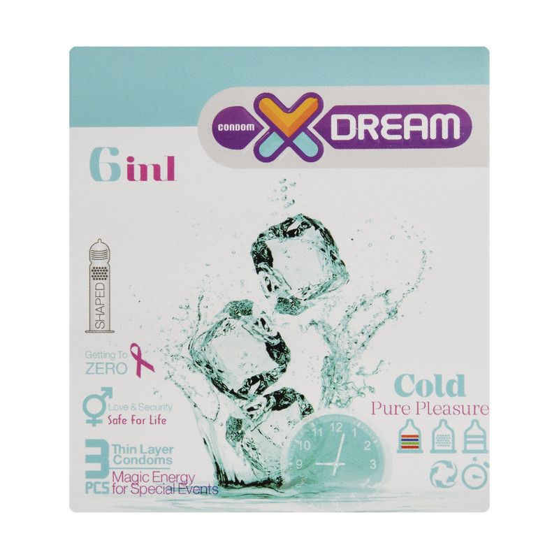 کاندوم ایکس دریم مدل Cold بسته 3 عددی