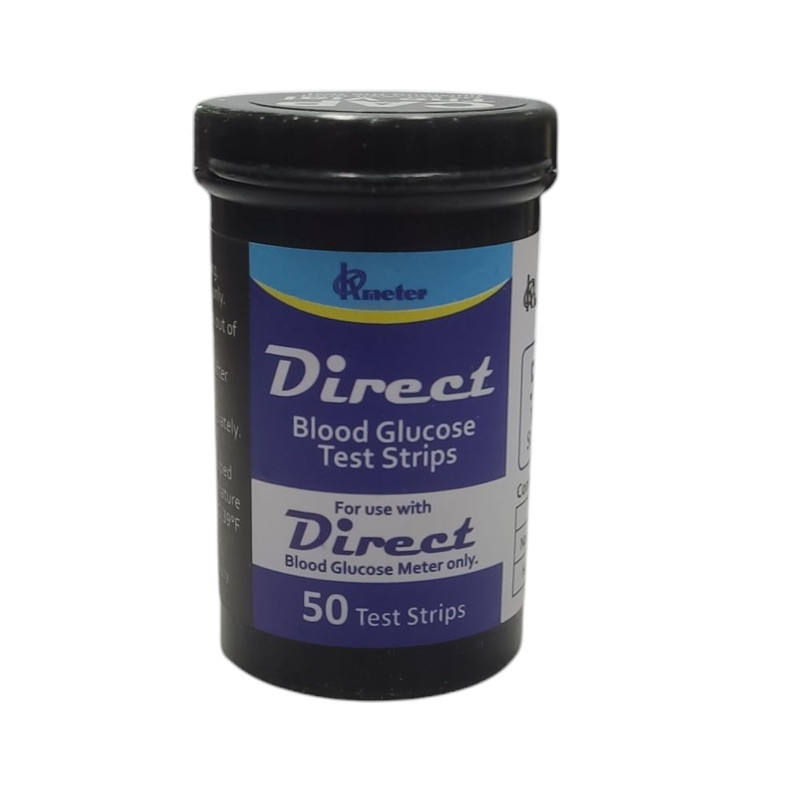 نوار تست قند خون اوکی متر مدل دایرکت بسته 50 عددی