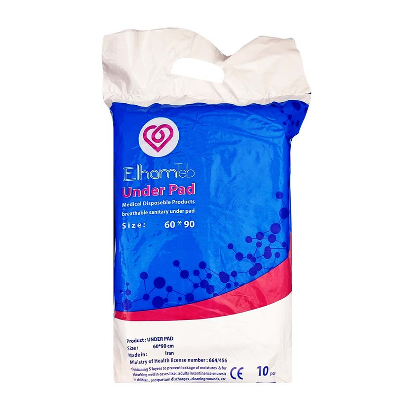 زیر انداز بیمار الهام طب مدل 60 بسته 10 عددی