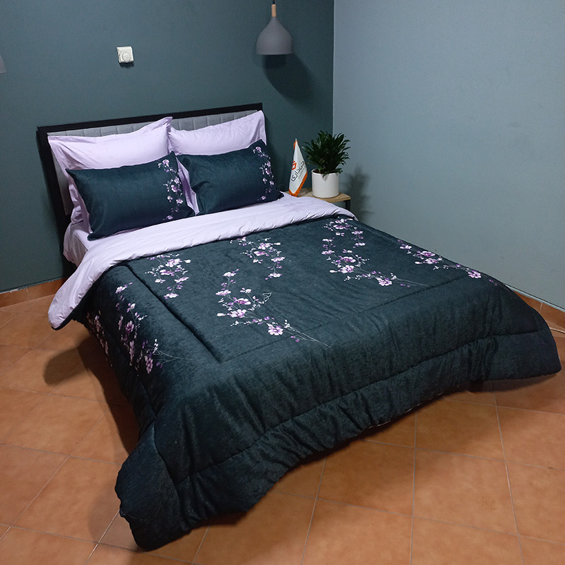  سرویس روتختی چیداری مدل مخمل ابریشم کد 01 دو نفره 7 تکه