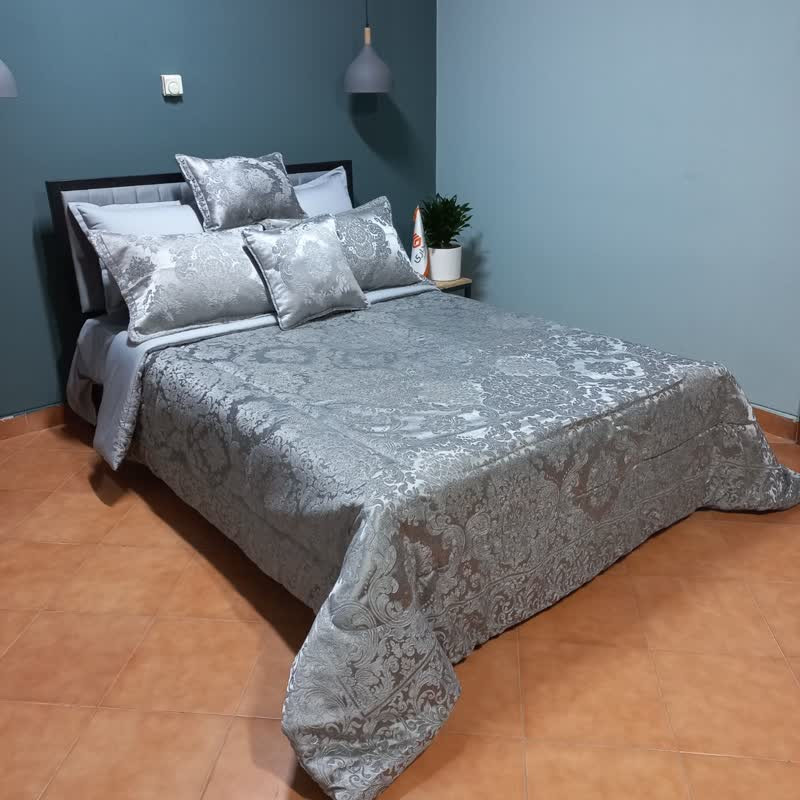 سرویس روتختی چیداری مدل مخمل عروس دونفره 8 تکه 