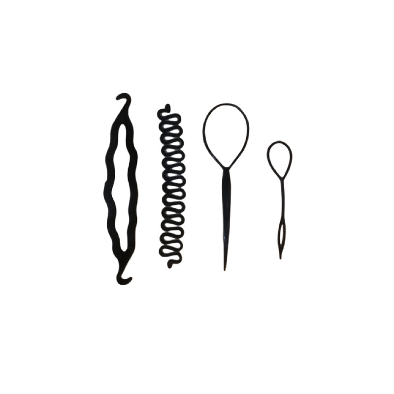 بامتل مو زنانه مدل شینیون بسته 4 عددی