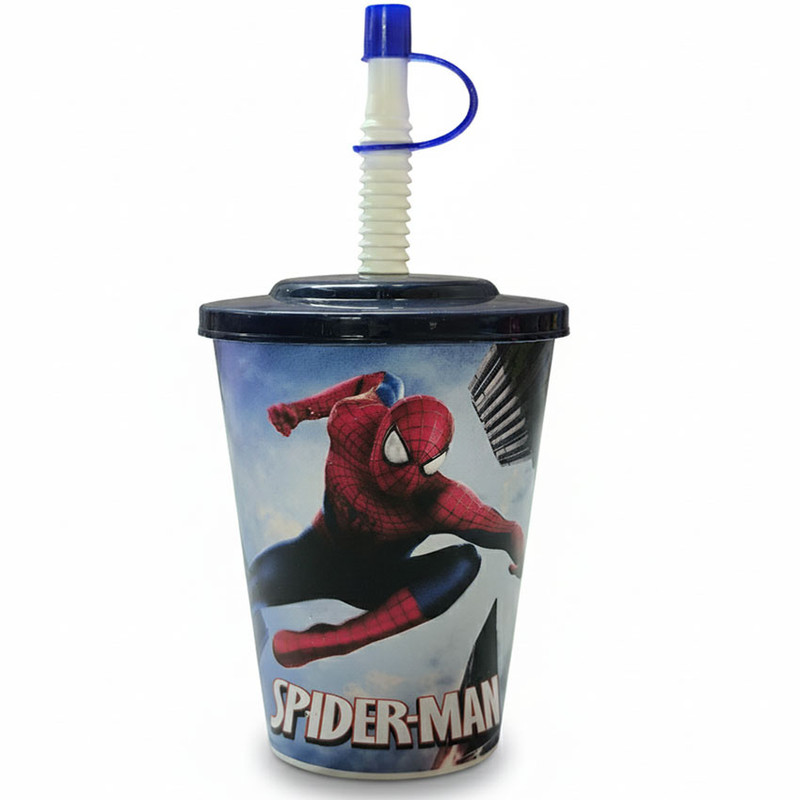 ماگ مدل مرد عنکبوتی 113075 به همراه نی