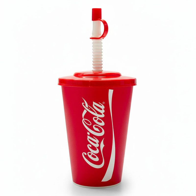 ماگ مدل کوکاکولا 113075 به همراه نی