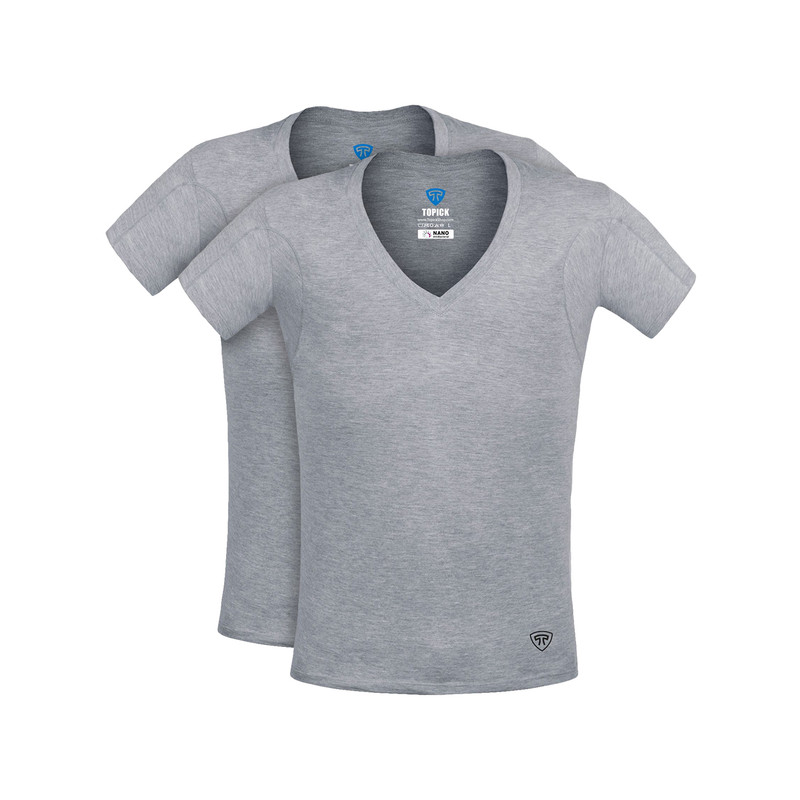 زیرپوش آستین دار مردانه تاپیک مدل نانو آنتی باکتریال ضد تعریق بسته 2 عددی