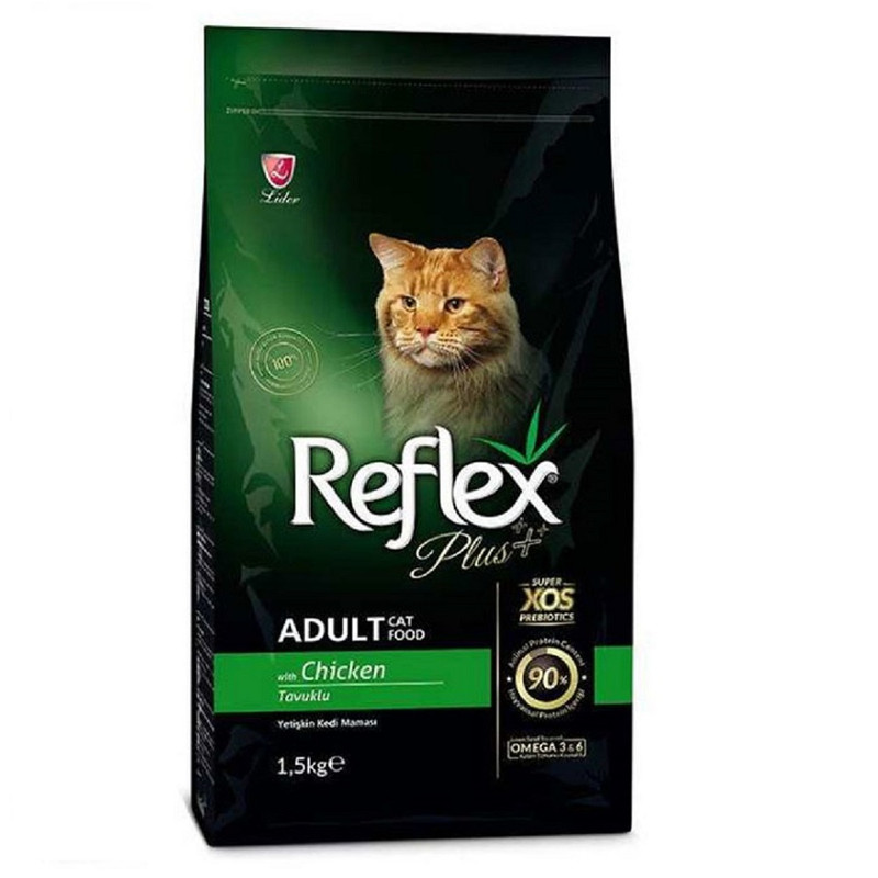 غذاي خشک گربه رفلکس مدل Chicken وزن 1.5 کيلوگرم