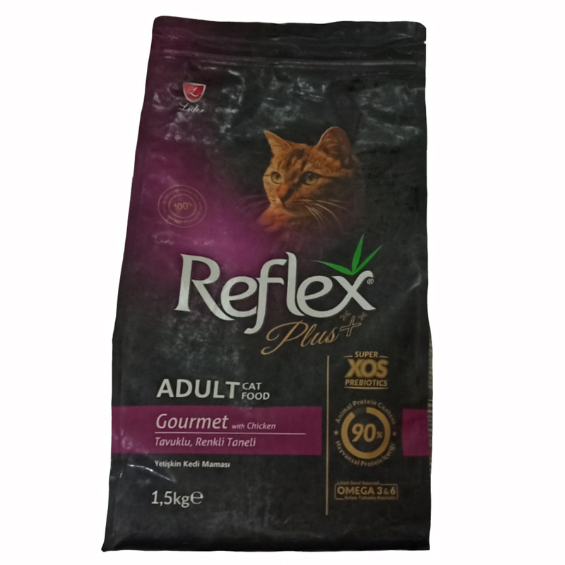 غذای خشک گربه رفلکس پلاس مدل Gourmet_1500 وزن ۱/۵ کیلوگرم