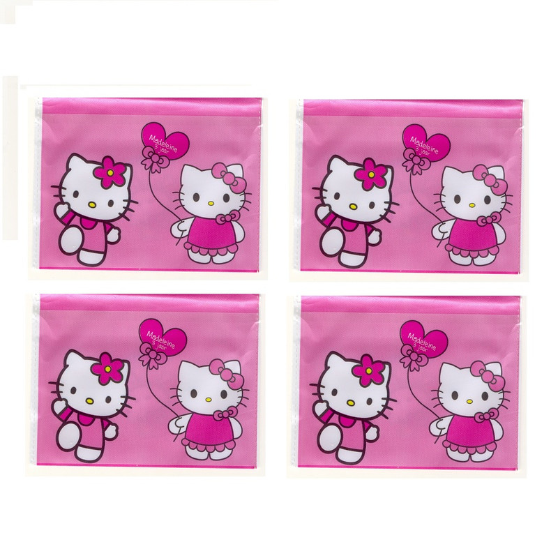 دستمال کاغذی جیبی 10 برگ مدل کیتی کد 03 بسته 4 عددی