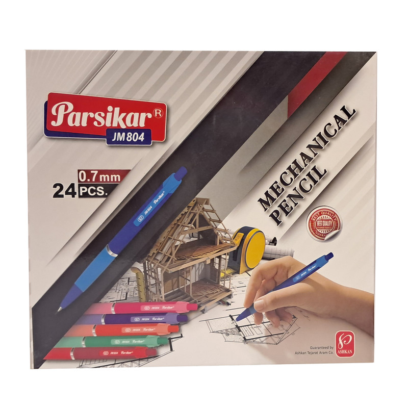 مداد نوکی 0.7 میلی متری پارسیکار مدل JM804 بسته 24 عددی