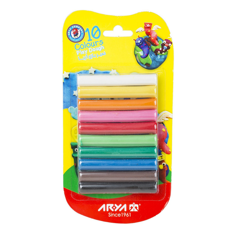 خمیربازی 10 رنگ آریا مدل 1021
