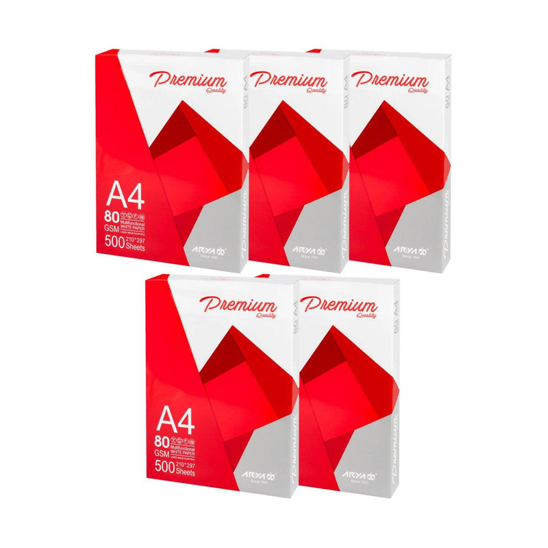 کاغذ A4 آریا مدل پریمیوم بسته 2500 عددی