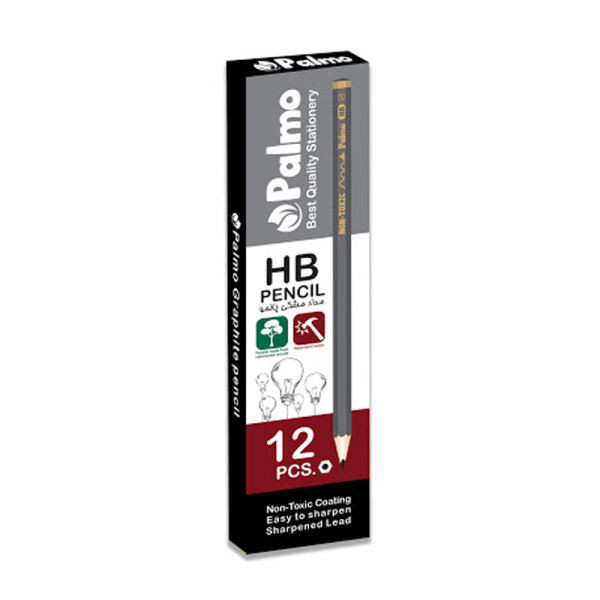 مداد مشکی پالمو کد 3203 بسته 12 عددی