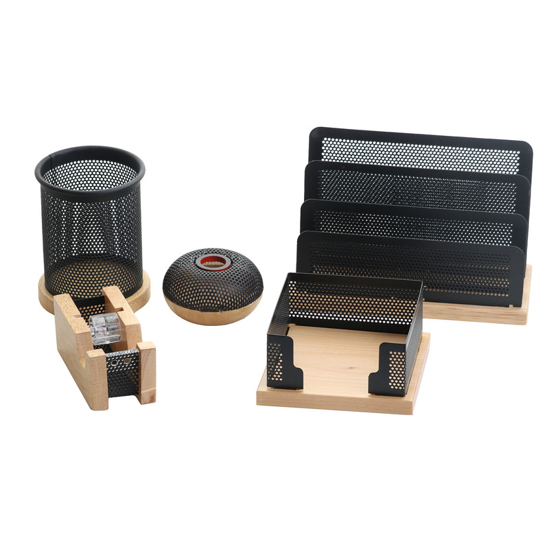 ست لوازم اداری رومیزی مدل A164 مجموعه 5 عددی