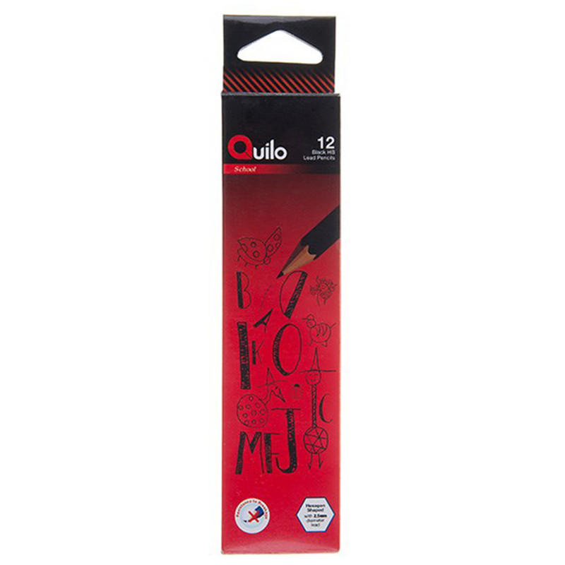 مداد مشکی کوییلو کد 634000 بسته 12 عددی