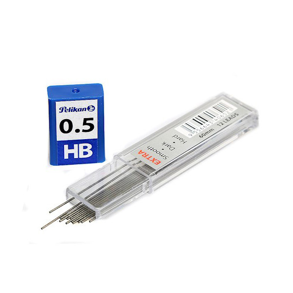 نوک مداد نوکی 0.5 میلی متری پلیکان مدل  hb leads extra