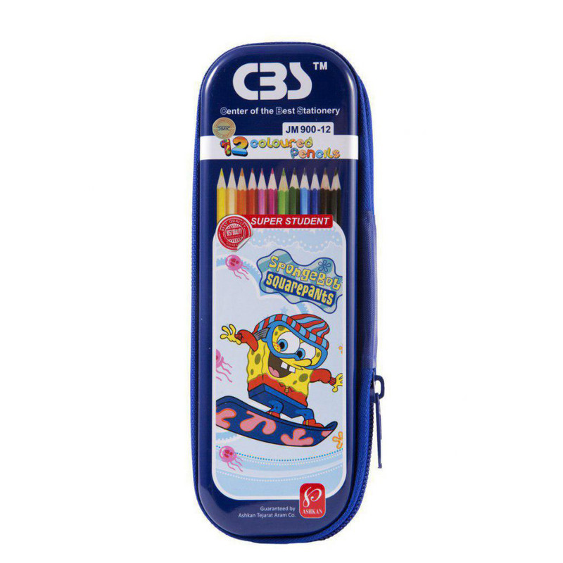مداد رنگی 12 رنگ سی بی اس مدل دینیک