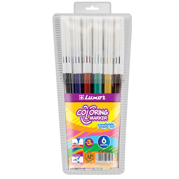 ماژیک 6 رنگ لاکسر مدل 6wt کد 138727