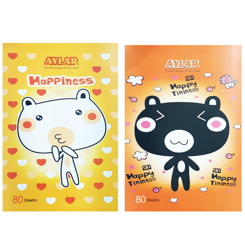 دفتر 80 برگ آیلار کد 321 مجموعه 2 عددی