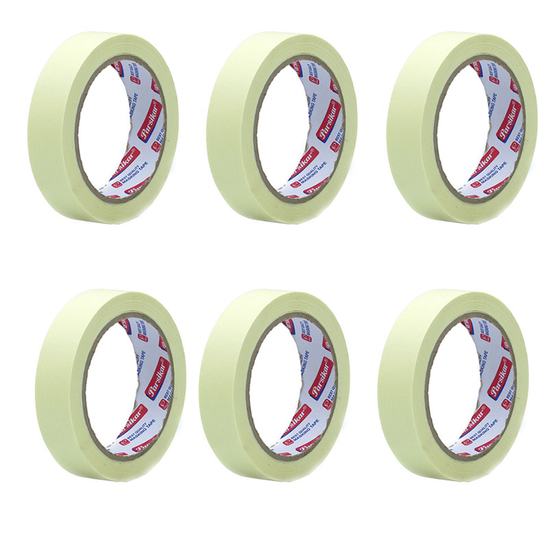  چسب کاغذی پارسیکار مدل JM3024 عرض 2.4 سانتی متر بسته 6 عددی 