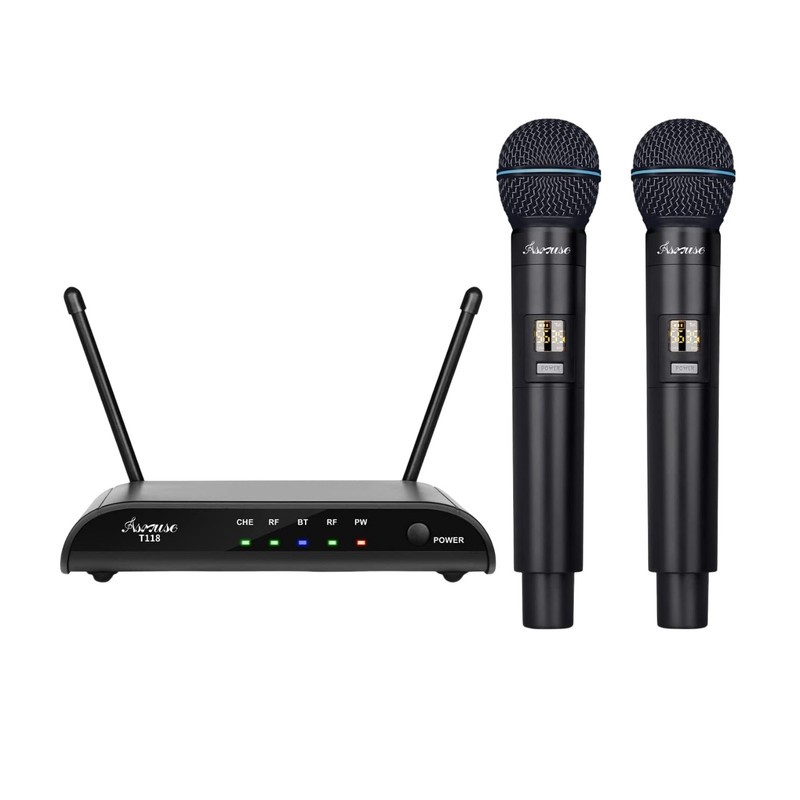 میکروفن بی سیم آسموز مدل T118  با درگاه اتصال جک 3.5 میلی‌متری