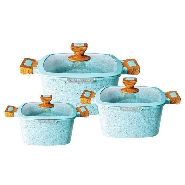 سرویس قابلمه گرانیت 6 پارچه زیو مدل Z-30