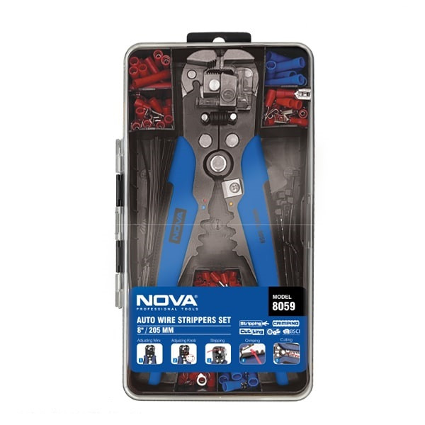 انبر سیم لخت کن اتوماتیک نووا مدل 8059 سایز 8 اینچ
