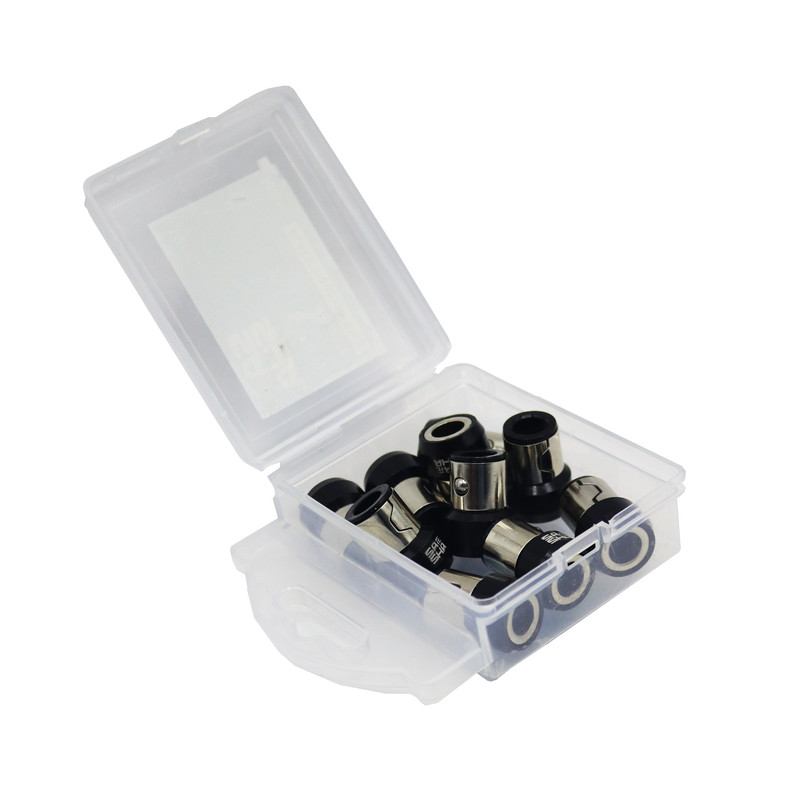 حلقه سر پیچ گوشتی مدل مغناطیسی YP-BLACK Magnetic Ring-1/4 مجموعه 10 عددی 