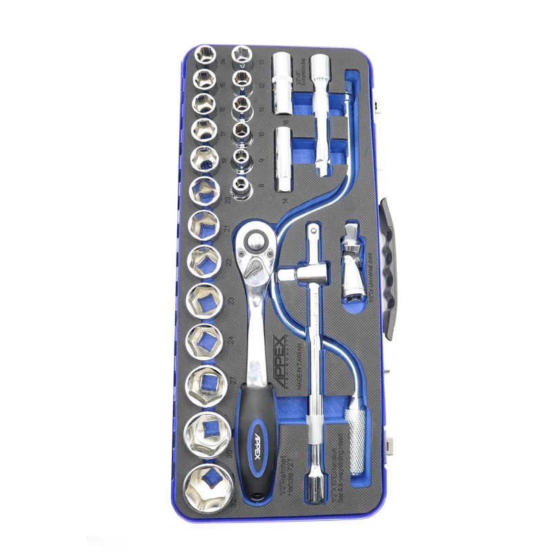 آچار بکس اپکس مدل AJ-APX-1527 مجموعه 27 عددی